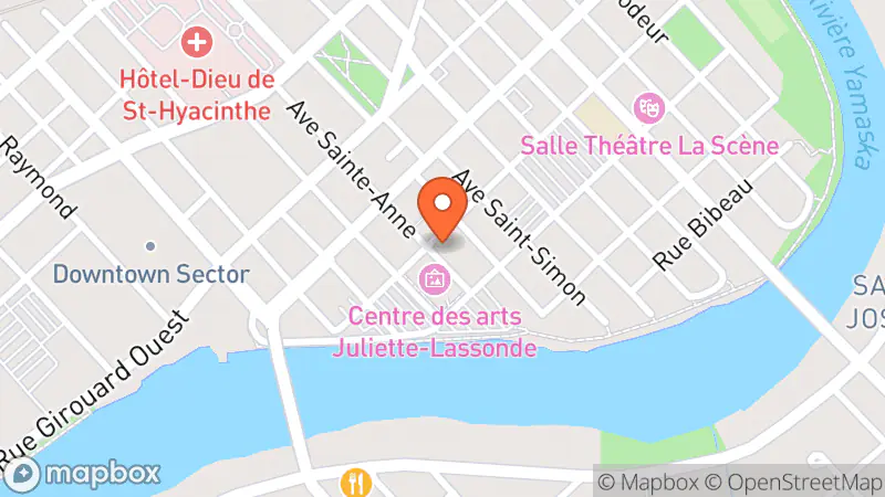 Map showing location of Jolie-Anne Créations