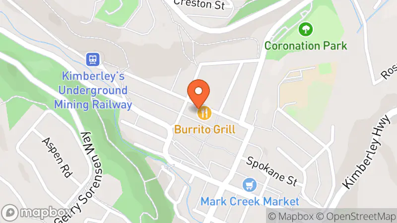 Map showing location of Kimberley Health Care Auxiliary