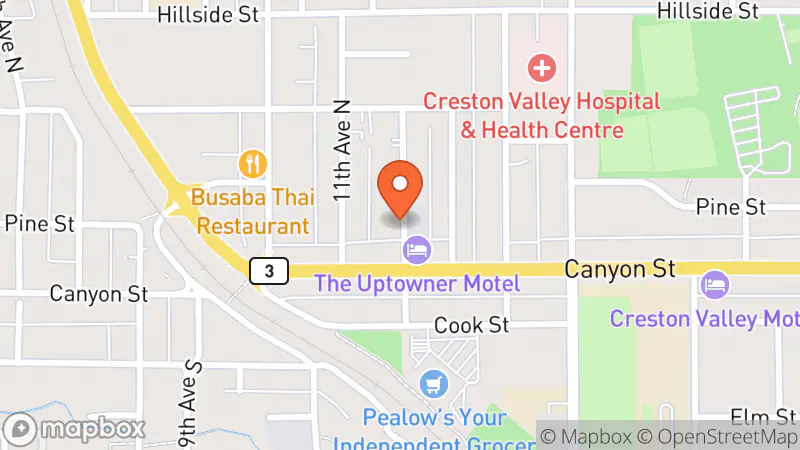 Map showing location of Kingfisher Quality Used Books