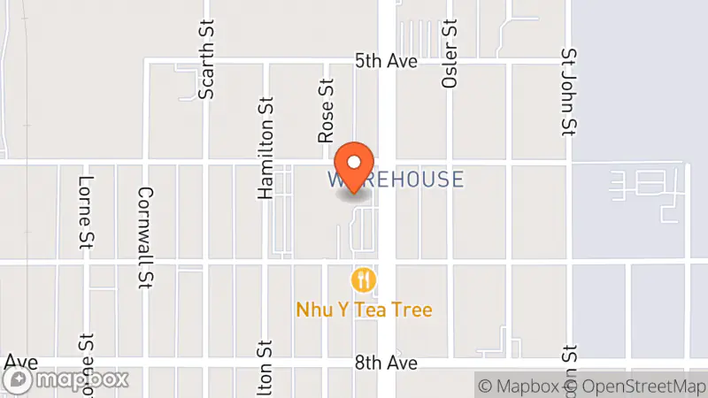 Map showing location of Krave Antiques & Collectables