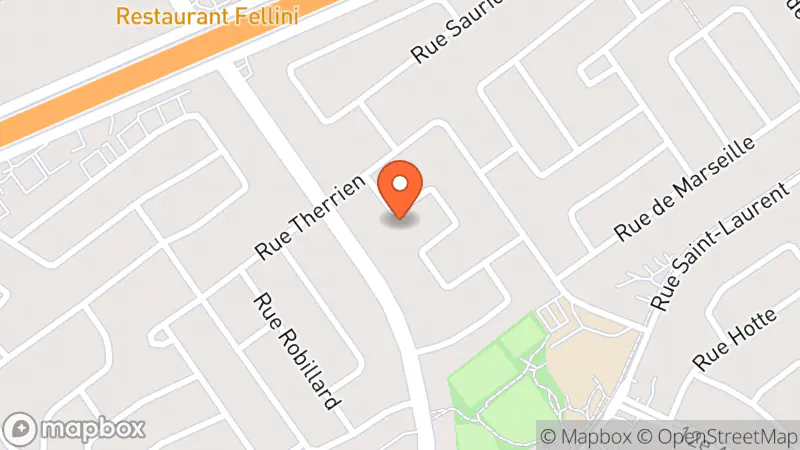 Map showing location of La boutique a rabais