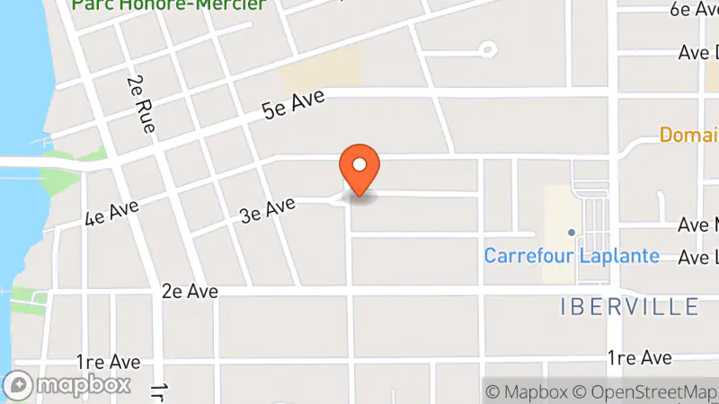 Map showing location of La Boutique Familiale