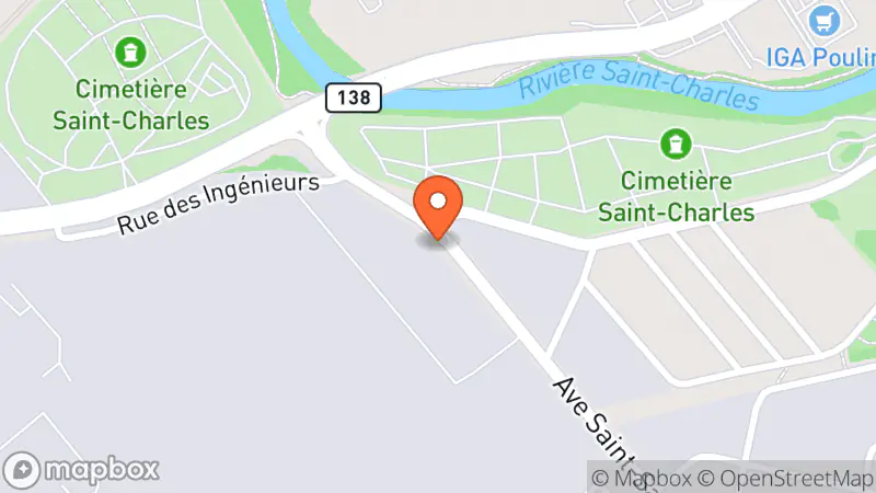 Map showing location of La Boutique Verte