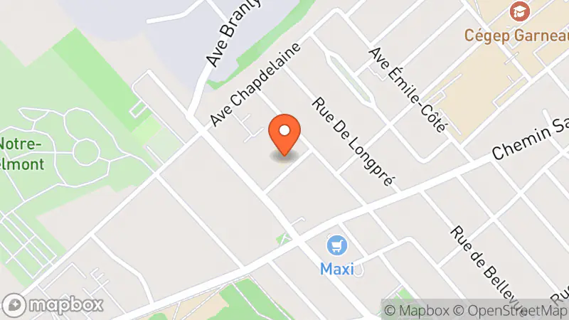 Map showing location of La Fripe.com