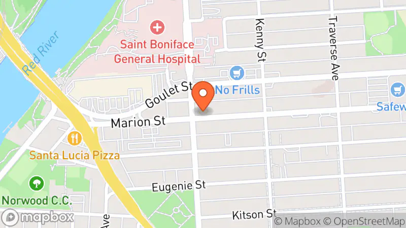 Map showing location of La Shop Lesage