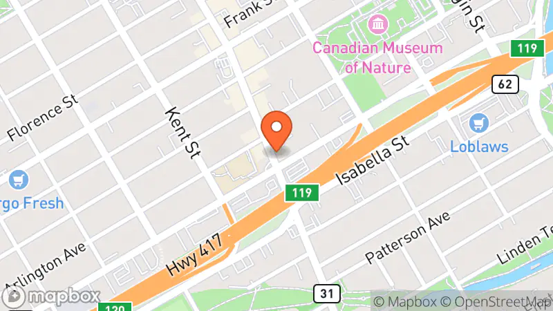 Map showing location of Lainey's Luck