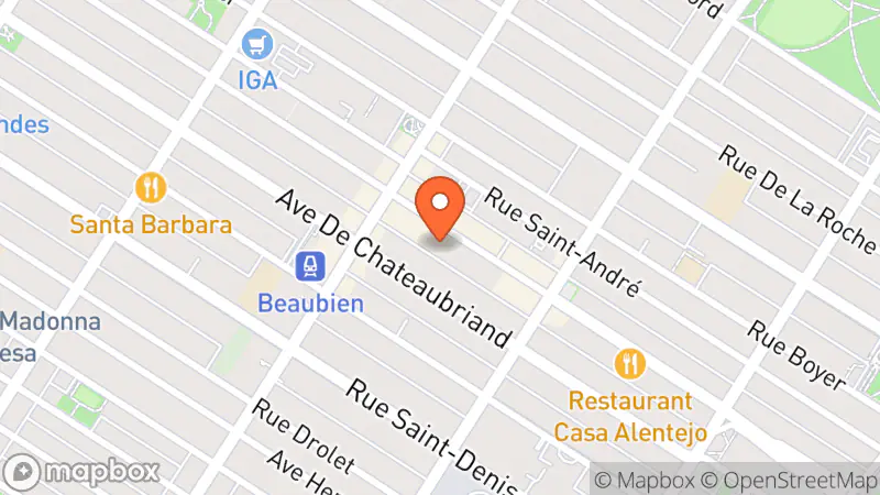Map showing location of L'Annexe jolies trouvailles