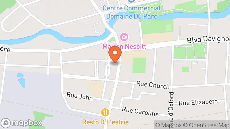 Map showing location of L'Atelier de Recup