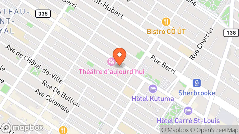 Map showing location of Le Dressing - Montreal