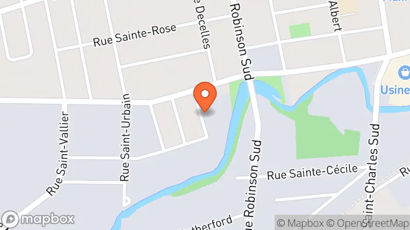 Map showing location of Le Magasin Général