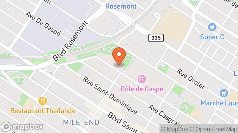 Map showing location of Le Palais Boutique