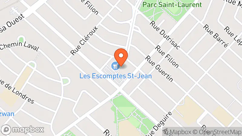 Map showing location of Le Troc Stop / Café-Friperie