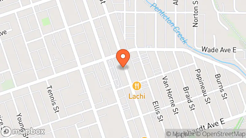 Map showing location of Legacy Den