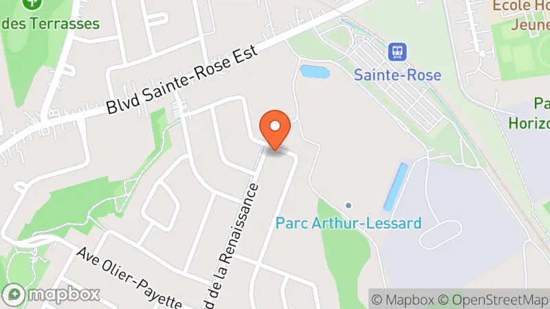 Map showing location of Les entreprises PaulBella1