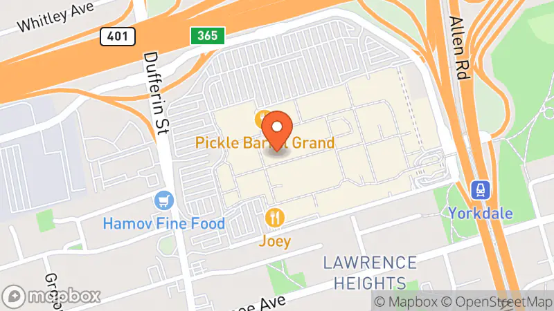 Map showing location of Levi's