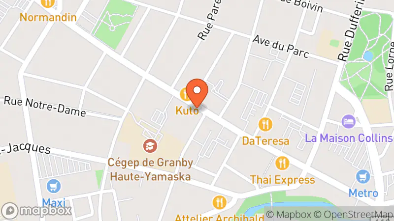 Map showing location of Librairie Anémones
