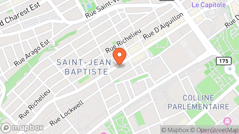 Map showing location of Librairie Laforce