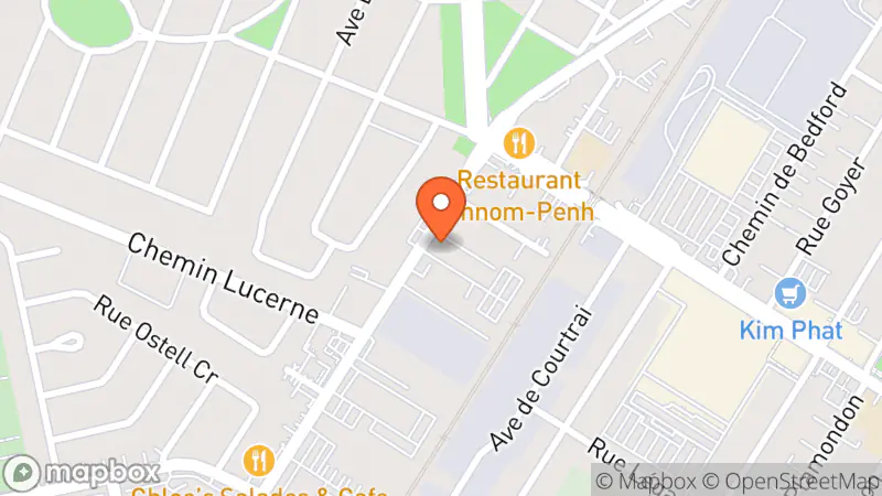 Map showing location of Librairie Les Rayons du Savoir