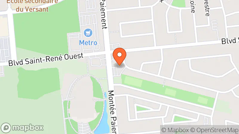 Map showing location of Librairie L'Occasion