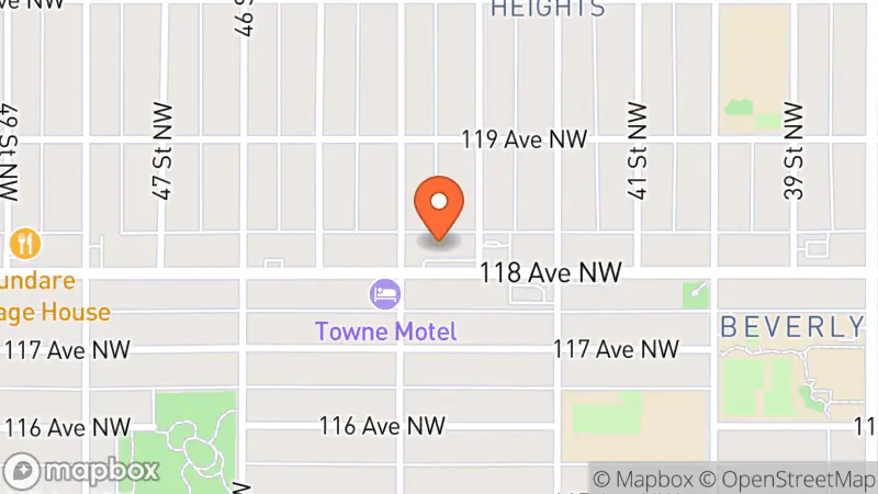 Map showing location of Lighthouse Thrift Boutique