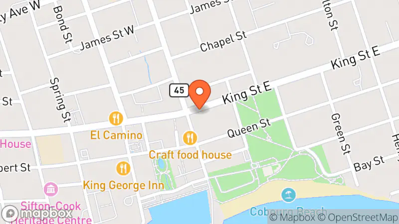 Map showing location of Little Underground