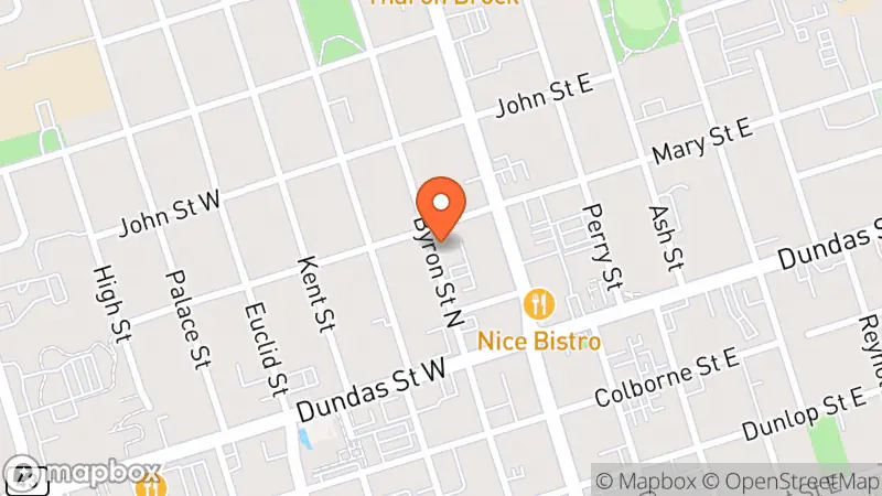 Map showing location of LOVEY pre-loved