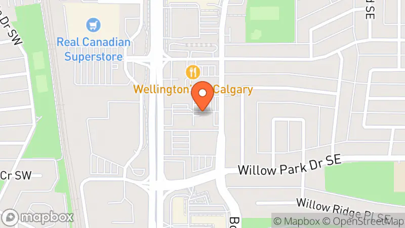 Map showing location of Macleod Thrift Store