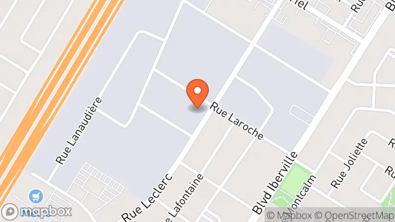 Map showing location of Magasin - Société Saint Vincent De Paul de Repentigny - conférence St-Jean Paul II