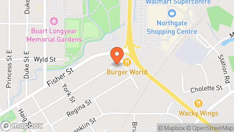 Map showing location of Mainly Clothes Kidz Korner consignment