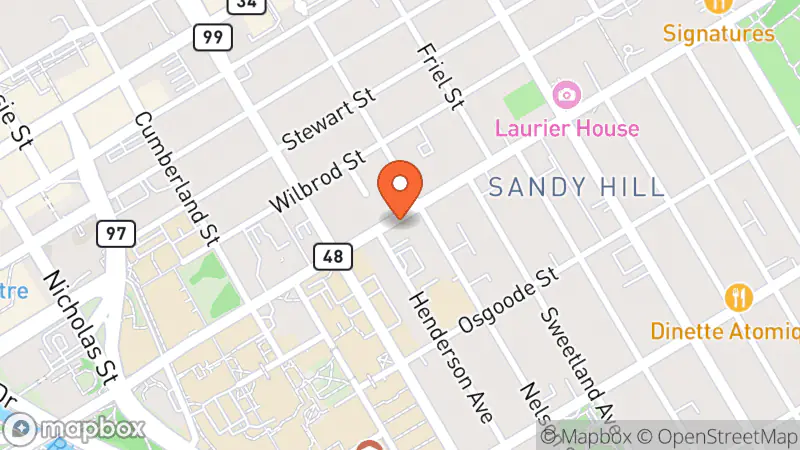 Map showing location of May Court Bargain Box