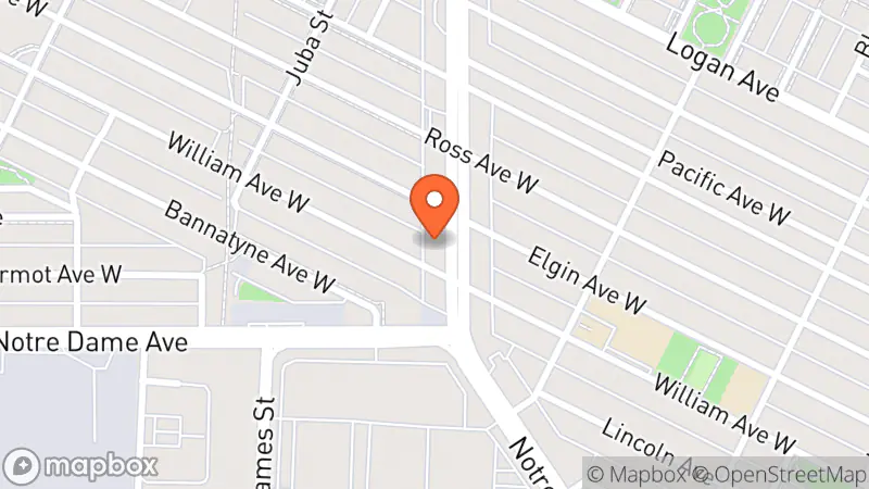 Map showing location of MCC Furniture Thrift Store