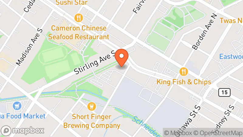 Map showing location of MCC Thrift on Kent