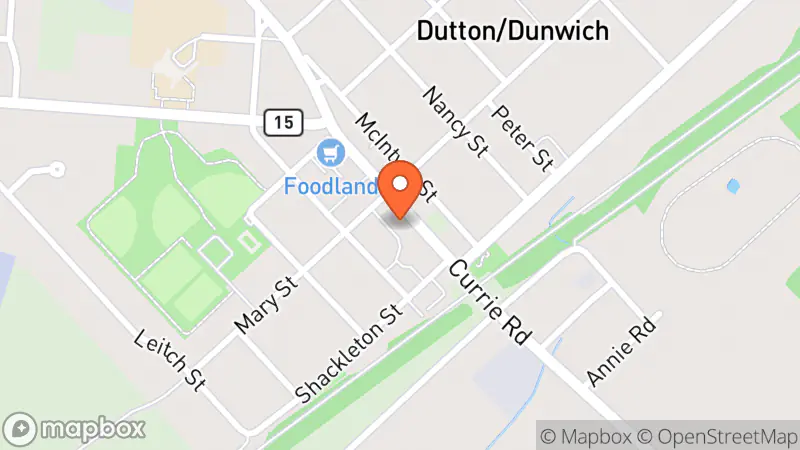 Map showing location of Merchant on Main