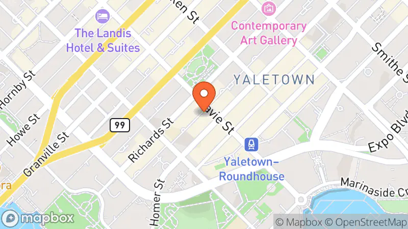 Map showing location of Mine & Yours