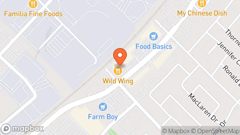 Map showing location of Mission Thrift Store • Burlington