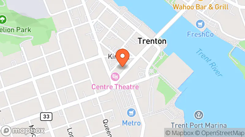 Map showing location of Mission Thrift Store • Trenton