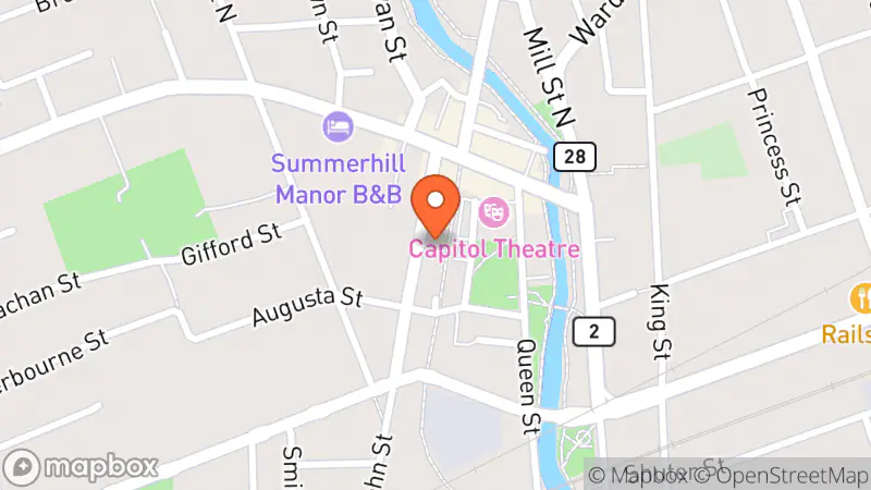 Map showing location of My Sister's Closet