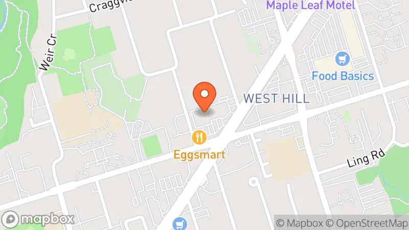 Map showing location of National Thrift Stores Ltd