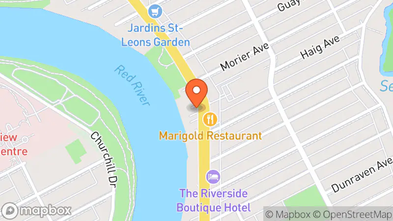 Map showing location of Never Too Old