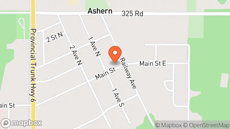 Map showing location of New to You Thrift Shop