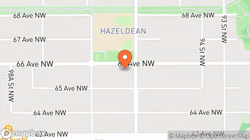 Map showing location of Nifty Thrifty