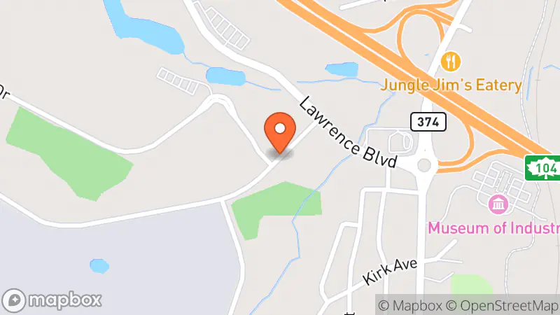 Map showing location of North Nova SPCA Thrift Store