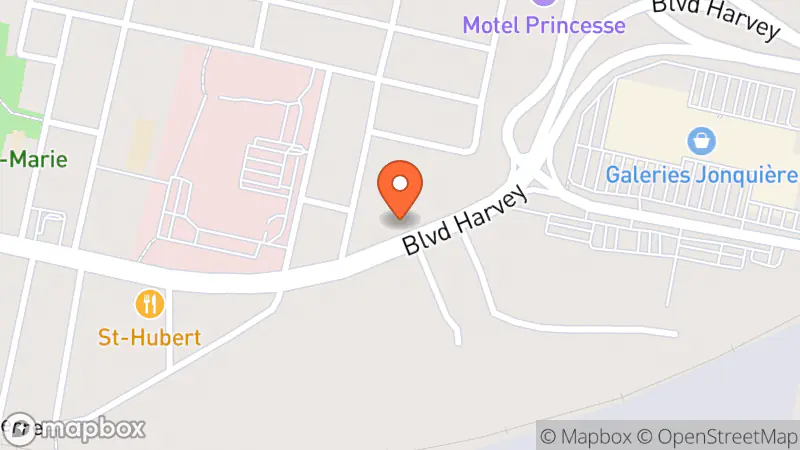 Map showing location of objet rejet