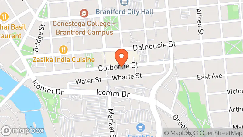 Map showing location of Old World Marketplace