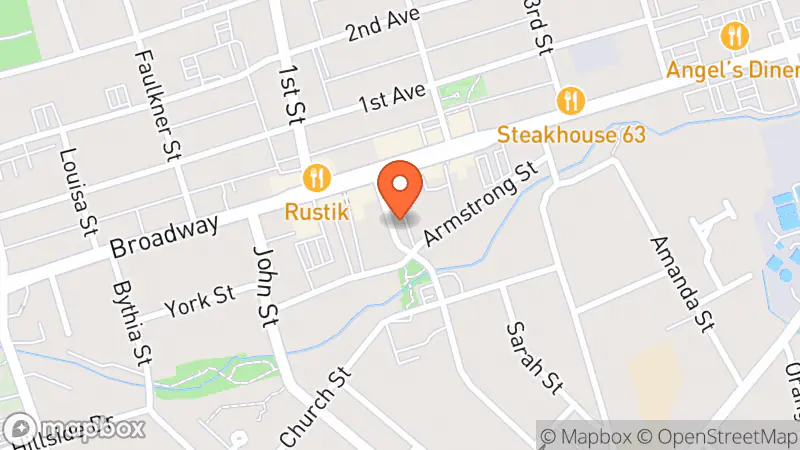 Map showing location of Once Loved Thrift Boutique