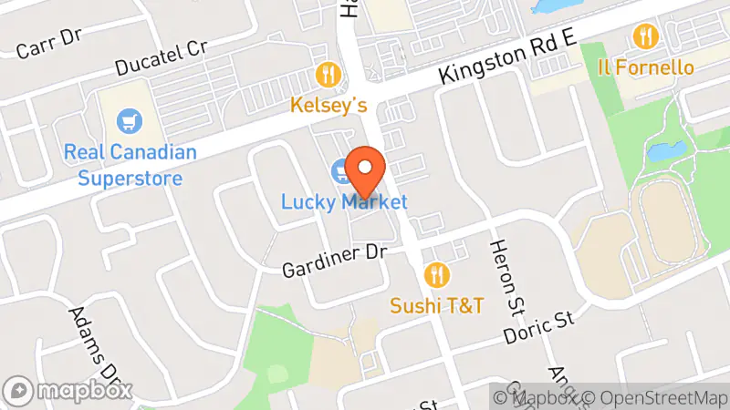 Map showing location of Once Upon A Child