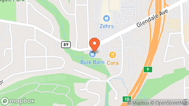 Map showing location of Once Upon A Child