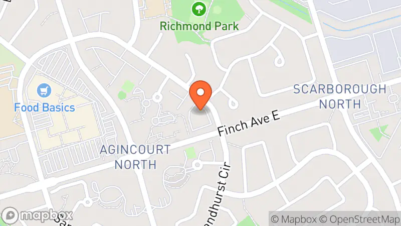 Map showing location of Once Upon A Child