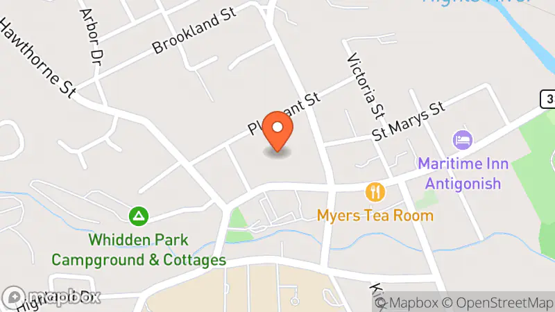 Map showing location of Opportunity Shop