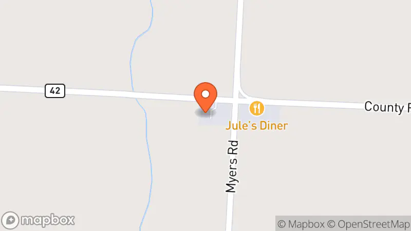 Map showing location of OSA Auctions & Flea Market